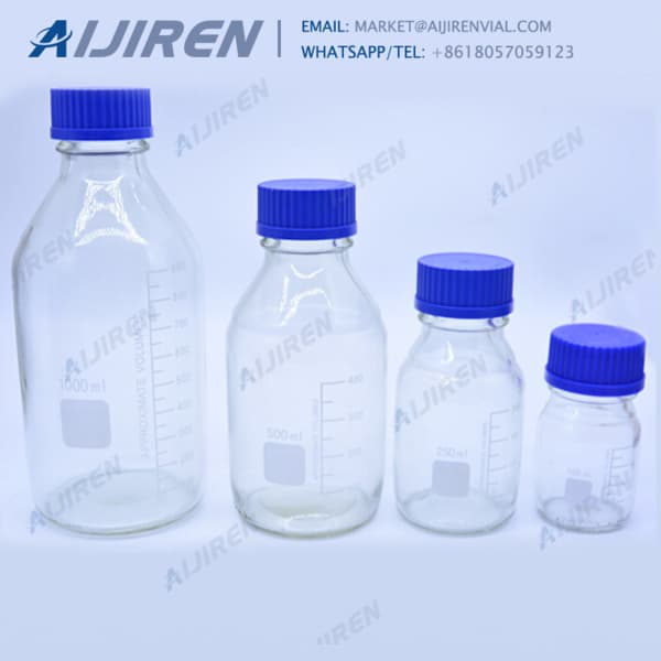Free sample clear 1000ml media bottle Mycap
